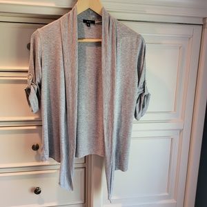 K & C T-shirt material Cardigan Size S Gray